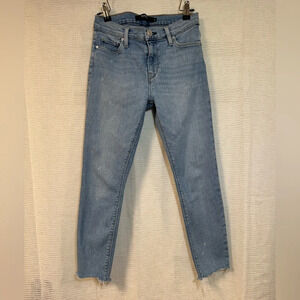 HUDSON SKINNY CROP DEMIN JEANS SIZE 25